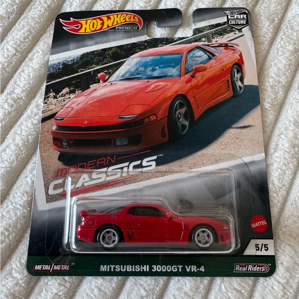 Hot Wheels Premium Mitsubishi 3000GT VR-4 Red Modern Classics 5/5